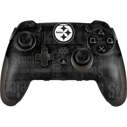 NFL Pittsburgh Steelers Black & White PlayStation Scuf Vantage 2 Controller Skin