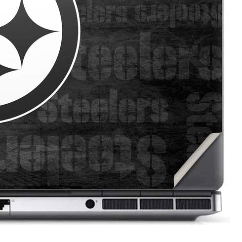 NFL Pittsburgh Steelers Black & White Dell Precision Skin