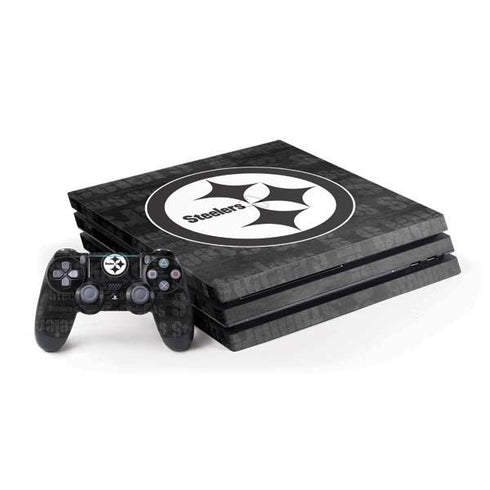 NFL Pittsburgh Steelers Black & White PlayStation PS4 Skins