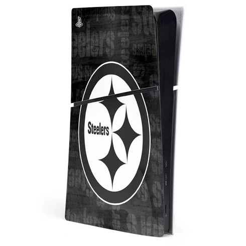 NFL Pittsburgh Steelers Black & White PlayStation PS5 Skins