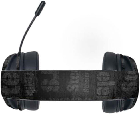 NFL Pittsburgh Steelers Black & White Razer Kraken X Skin