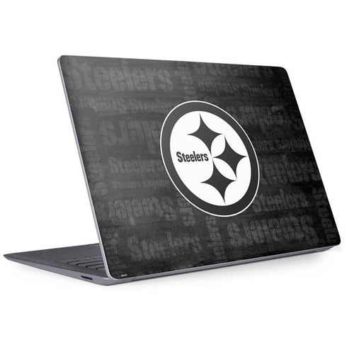 NFL Pittsburgh Steelers Black & White Surface Laptop 3 13.5in Skin