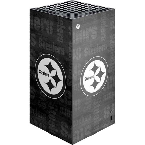 NFL Pittsburgh Steelers Black & White XBox Series X Digital Edition Console Skin