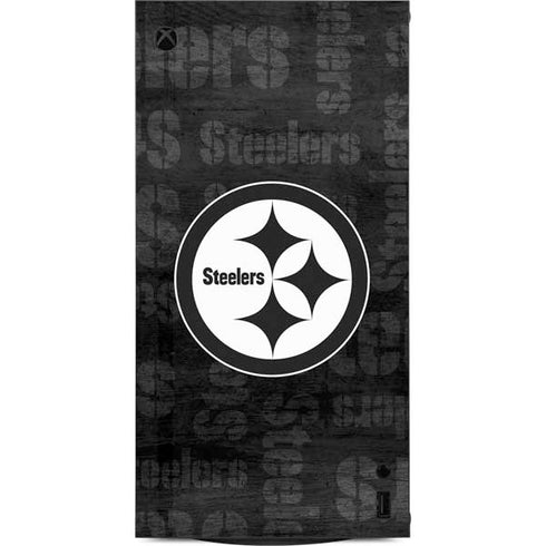 NFL Pittsburgh Steelers Black & White XBox Series X Digital Edition Console Skin