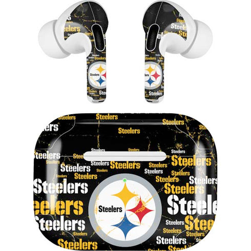 NFL Pittsburgh Steelers Black Blast AirPods Pro 2nd Gen Skin