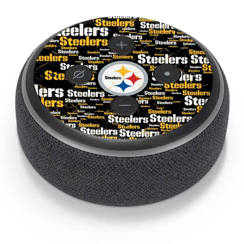 NFL Pittsburgh Steelers Black Blast Amazon Echo Dot Skin