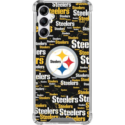 NFL Pittsburgh Steelers Black Blast Gabb Phone 4 Clear Case
