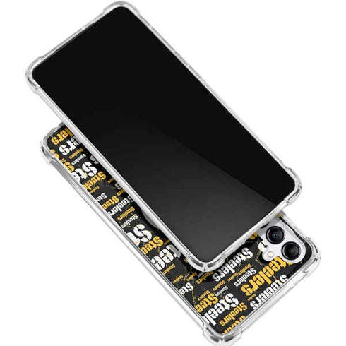 NFL Pittsburgh Steelers Black Blast Gabb Phone 4 Clear Case