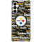 NFL Pittsburgh Steelers Black Blast Galaxy A16 5G Clear Case