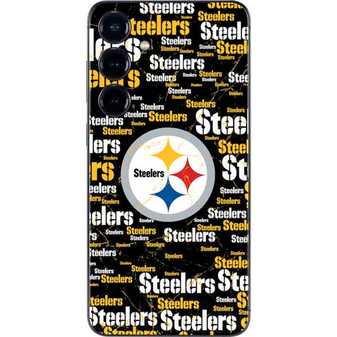 NFL Pittsburgh Steelers Black Blast Galaxy A16 5G Skin