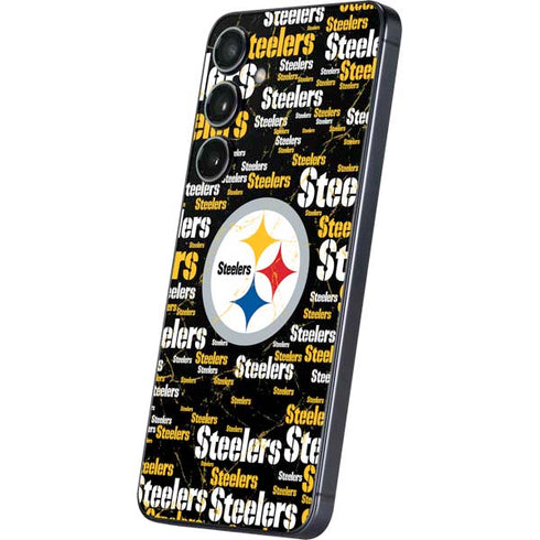 NFL Pittsburgh Steelers Black Blast Galaxy A16 5G Skin