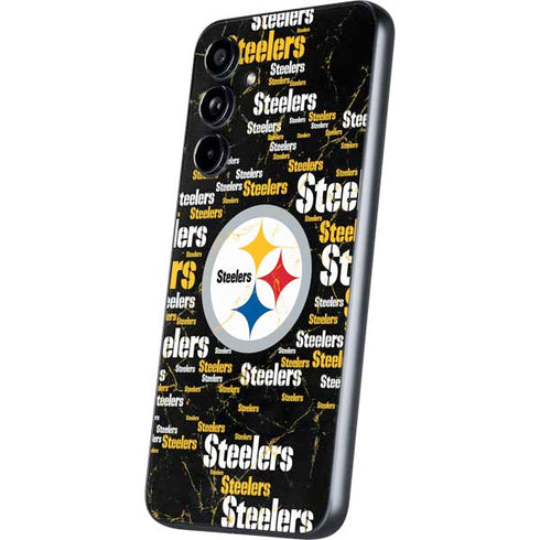 NFL Pittsburgh Steelers Black Blast Galaxy A54 5G Skin