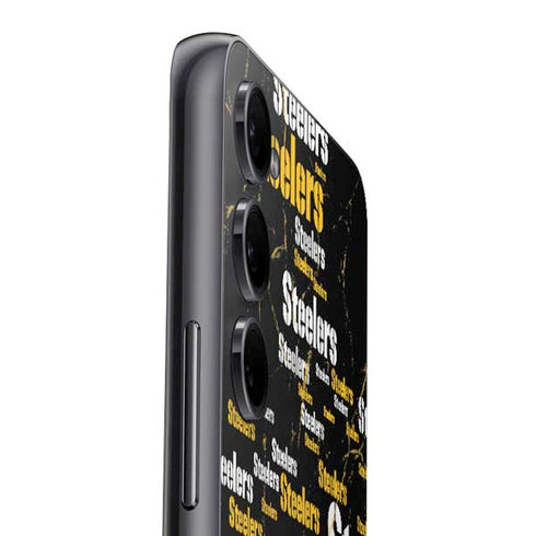 NFL Pittsburgh Steelers Black Blast Galaxy A54 5G Skin