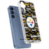 NFL Pittsburgh Steelers Black Blast Galaxy A55 5G Clear Case