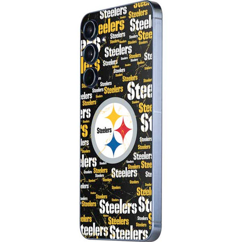 NFL Pittsburgh Steelers Black Blast Galaxy A55 5G Skin
