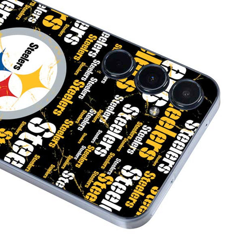 NFL Pittsburgh Steelers Black Blast Galaxy A55 5G Skin