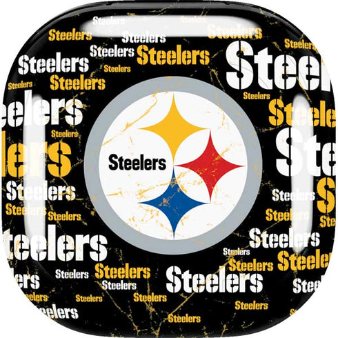 NFL Pittsburgh Steelers Black Blast Galaxy Buds Live Skin