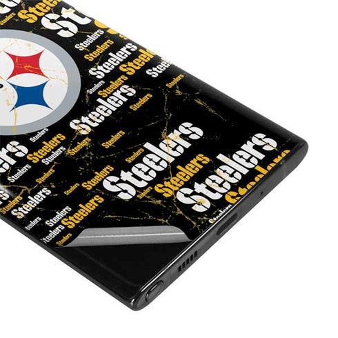 NFL Pittsburgh Steelers Black Blast Galaxy Note 10 Plus Skin