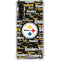 NFL Pittsburgh Steelers Black Blast Galaxy S24 FE Clear Case