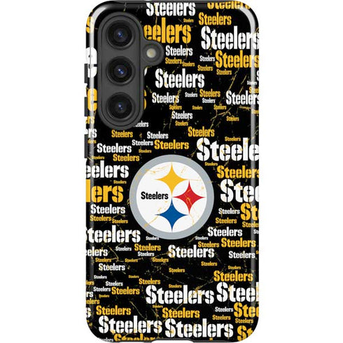 NFL Pittsburgh Steelers Black Blast Galaxy S25 Impact Case