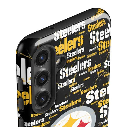 NFL Pittsburgh Steelers Black Blast Galaxy S25 Impact Case