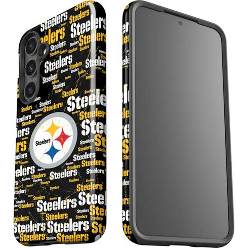 NFL Pittsburgh Steelers Black Blast Galaxy S25 Impact Case