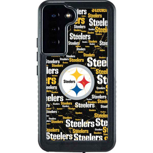 NFL Pittsburgh Steelers Black Blast Galaxy S24 Plus Waterproof Case