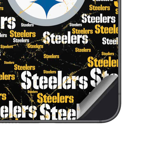 NFL Pittsburgh Steelers Black Blast Galaxy S24 Skin