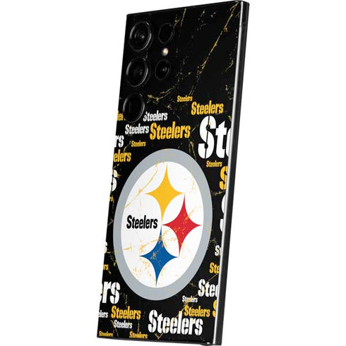NFL Pittsburgh Steelers Black Blast Galaxy S25 Ultra Skin