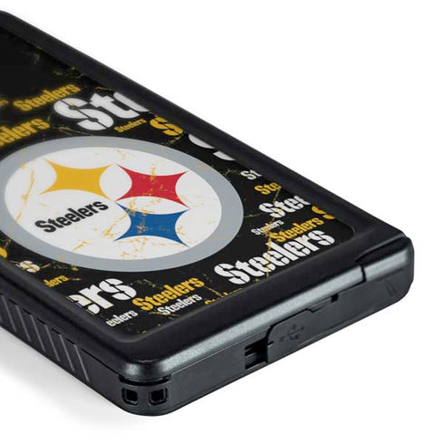NFL Pittsburgh Steelers Black Blast Galaxy S24 Ultra Waterproof Case
