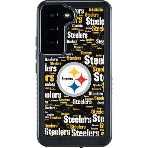 NFL Pittsburgh Steelers Black Blast Galaxy S24 Waterproof Case
