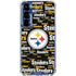 NFL Pittsburgh Steelers Black Blast Galaxy S25 Clear Case