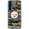 NFL Pittsburgh Steelers Black Blast Galaxy S25 FE Clear Case