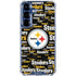 NFL Pittsburgh Steelers Black Blast Galaxy S25 FE Clear Case