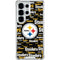 NFL Pittsburgh Steelers Black Blast Galaxy S25 Ultra Clear Case