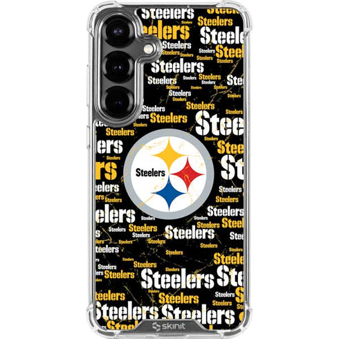 NFL Pittsburgh Steelers Black Blast Galaxy S26 Clear Case