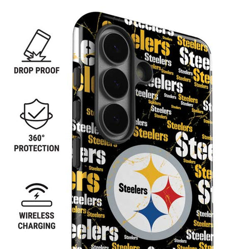 NFL Pittsburgh Steelers Black Blast Galaxy S26 Impact Case