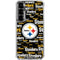 NFL Pittsburgh Steelers Black Blast Galaxy S26 Plus Clear Case