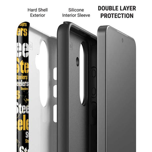 NFL Pittsburgh Steelers Black Blast Galaxy S26 Plus Impact Case
