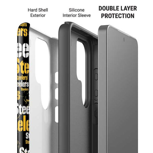 NFL Pittsburgh Steelers Black Blast Galaxy S26 Ultra Impact Case