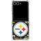 NFL Pittsburgh Steelers Black Blast Galaxy Z Flip7 Clear Case
