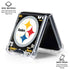 NFL Pittsburgh Steelers Black Blast Galaxy Z Flip7 Clear Case