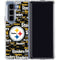 NFL Pittsburgh Steelers Black Blast Galaxy Z Fold5 5G Clear Case