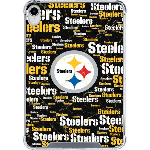 NFL Pittsburgh Steelers Black Blast iPad 11th Gen (2025) Clear Case