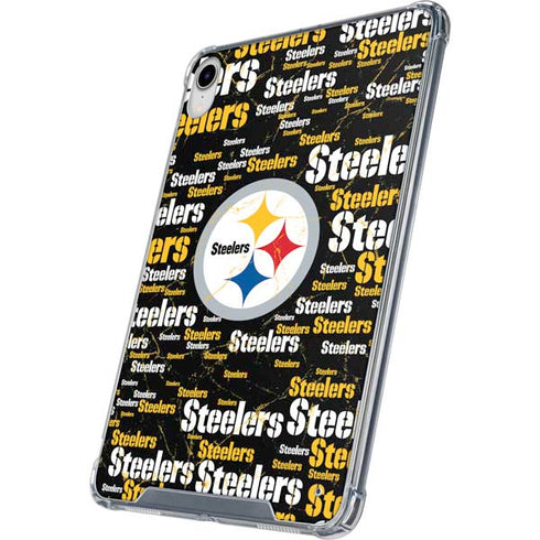 NFL Pittsburgh Steelers Black Blast iPad 11th Gen (2025) Clear Case