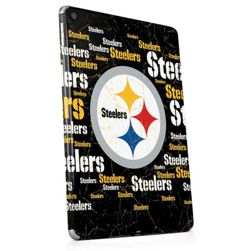 NFL Pittsburgh Steelers Black Blast Apple iPad Skin