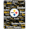 NFL Pittsburgh Steelers Black Blast iPad Pro 11in (2024) Clear Case
