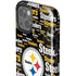 NFL Pittsburgh Steelers Black Blast iPhone 15 Impact Case