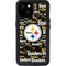 NFL Pittsburgh Steelers Black Blast iPhone 15 Plus Waterproof Case