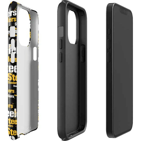 NFL Pittsburgh Steelers Black Blast iPhone 15 Pro Impact Case